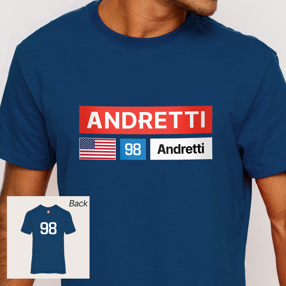 Andretti pro celebrity Tee Shirt fashion